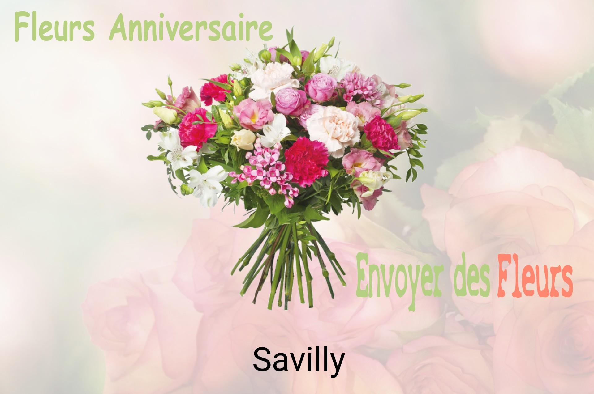 Bouquet de fleurs d’anniversaire livré à Savilly