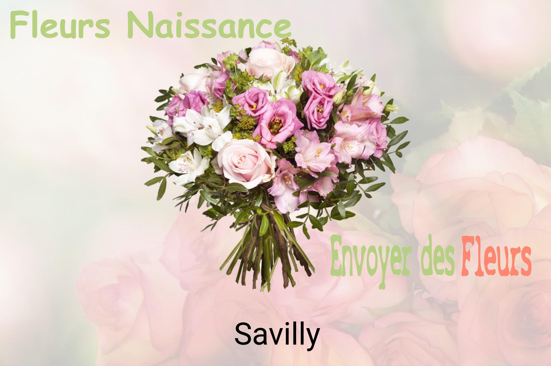 Bouquet de fleurs de naissance livré à Savilly